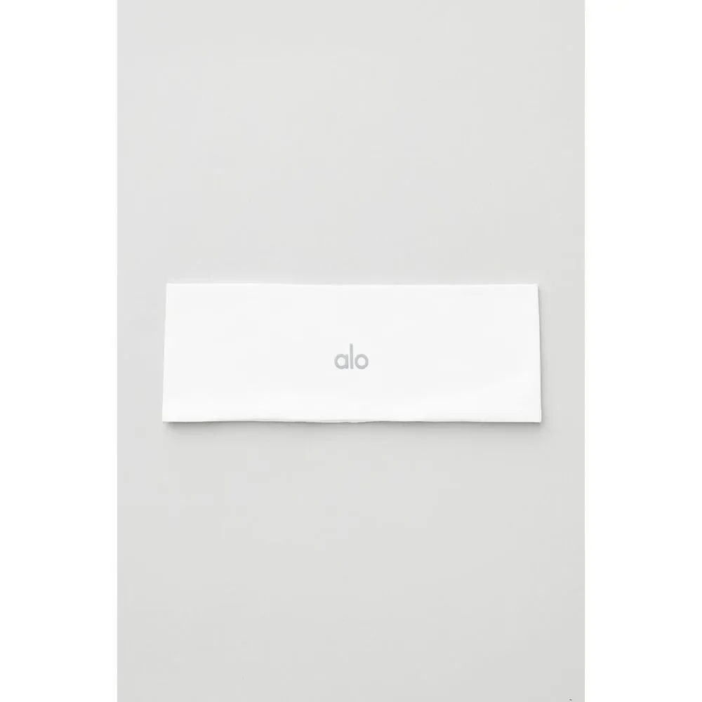 Alo Yoga Performance Conquer Headband White NEW